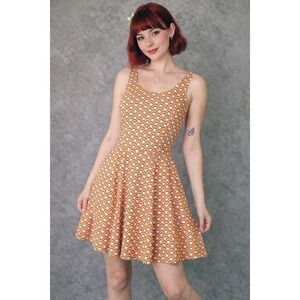 Retrolicious Rainbow Dress Womens XS Sleeveless Fit Flare Rockabilly‎ Retro Mod